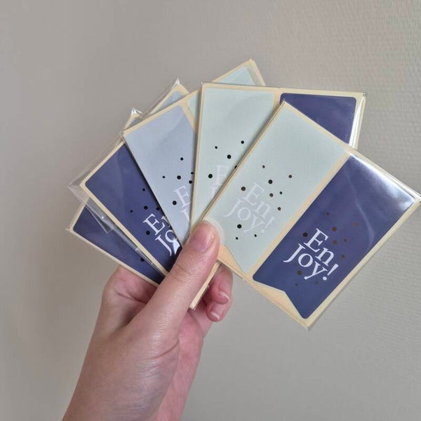 25x sticker - Vaantje enjoy blauw