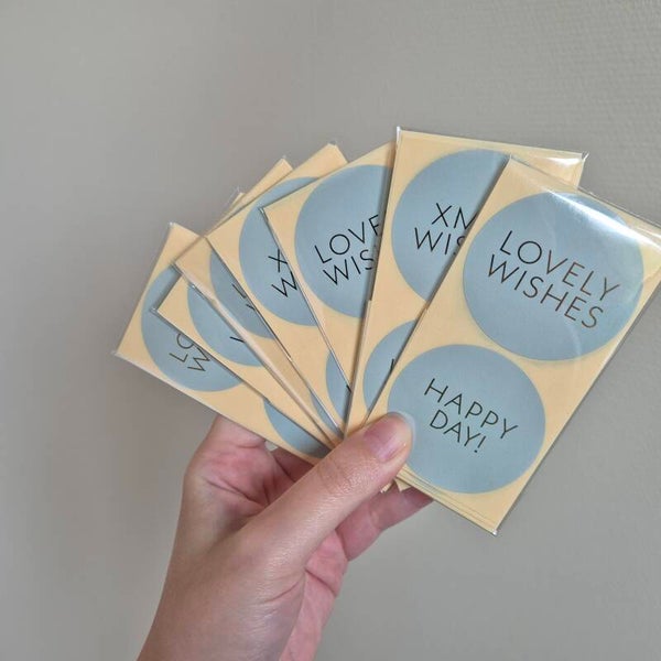 25x sticker - Xmas wishes salie