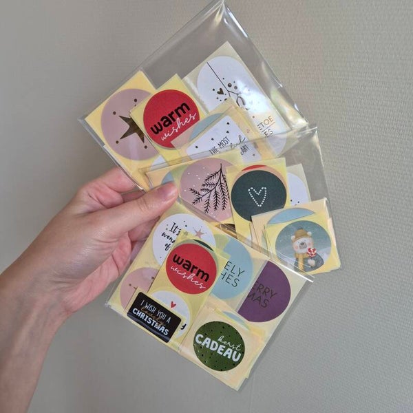 Stickermix Kerst 25 stuks