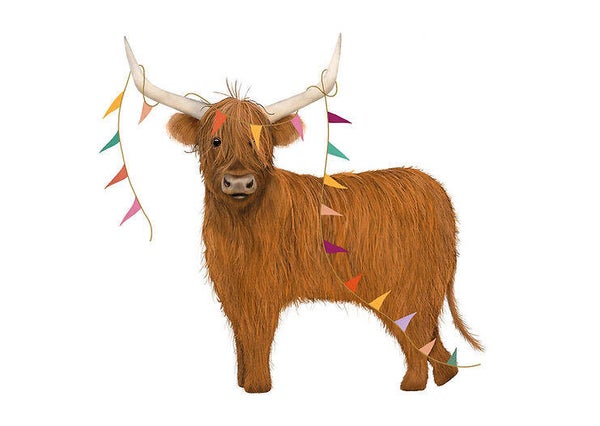 Ansichtkaart - Schotse feestlander (incl. envelop)