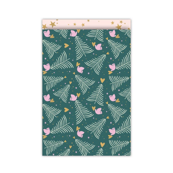 Cadeauzakje | L - Peacefull pines groen (5 stuks)