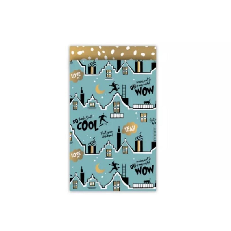 20x Cadeauzakje - Cool sint petrol | M