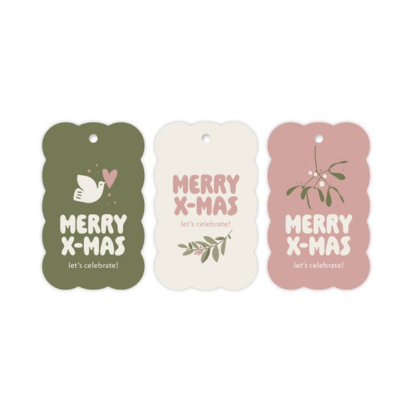 Cadeaulabels - Xmas calm base (3 stuks)