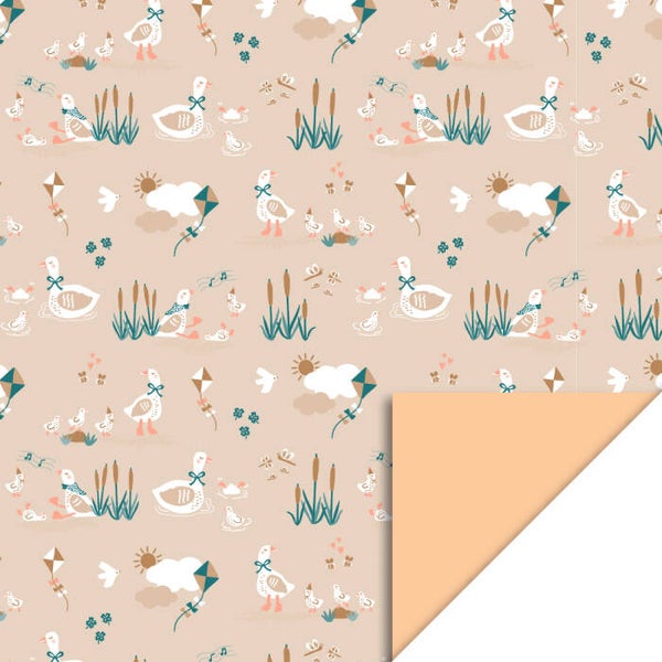 Inpakpapier - Baby gansje | 70 cm breed