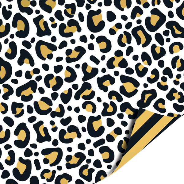 Inpakpapier - Leopard goud | 50 cm breed