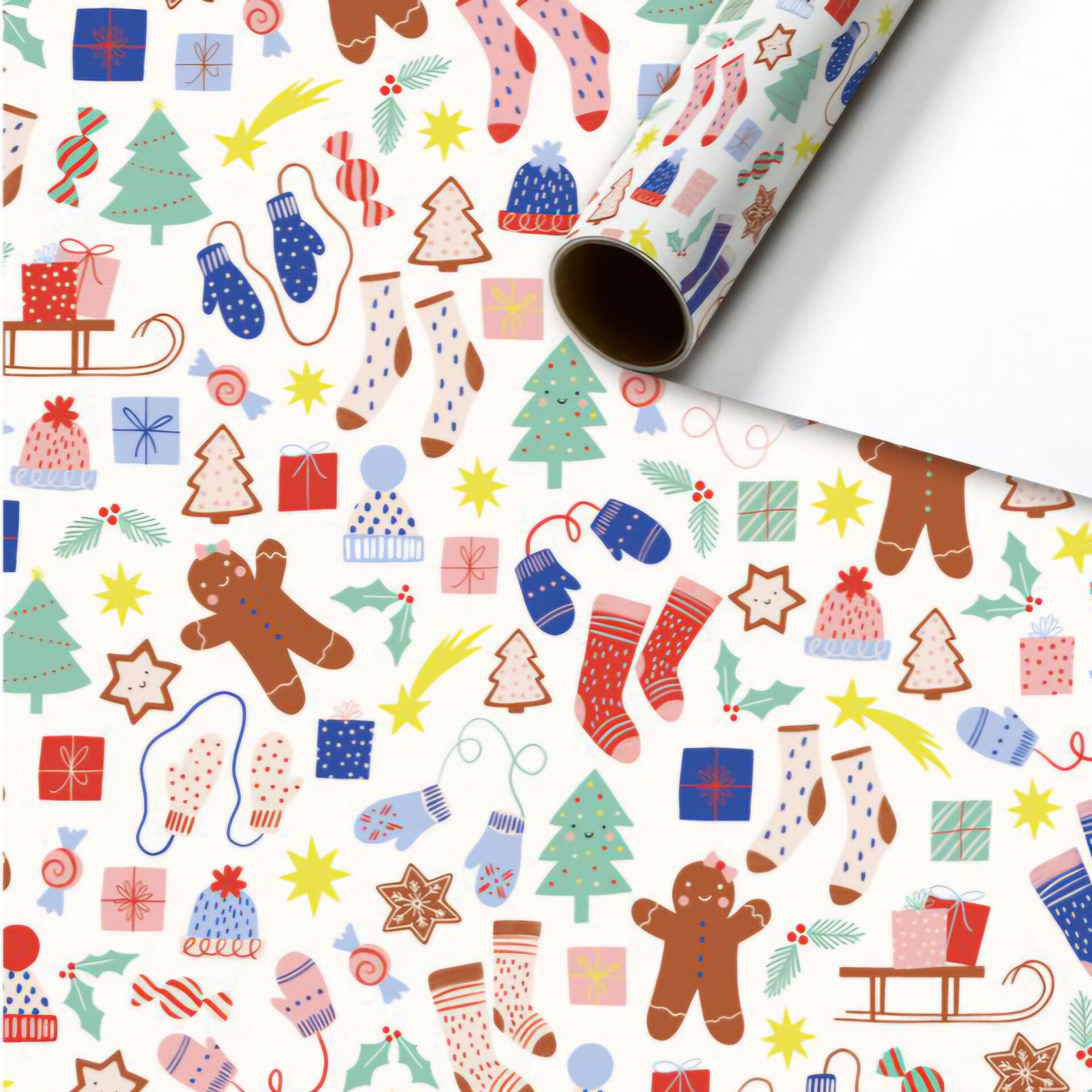 Inpakpapier - Marioka wit | 70 cm breed