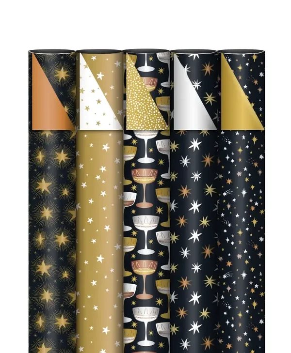 Inpakpapier - Set Luxury Christmas | 70 cm breed