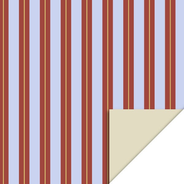 Inpakpapier - Krijtstreep blauw | 70 cm breed