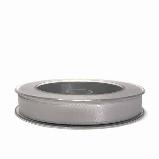Lint - Satijn zilvergrijs