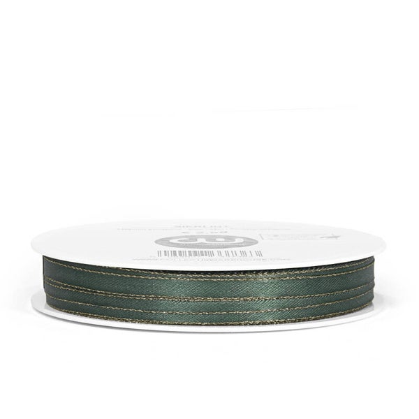 Lint - Satijn donkergroen/goud