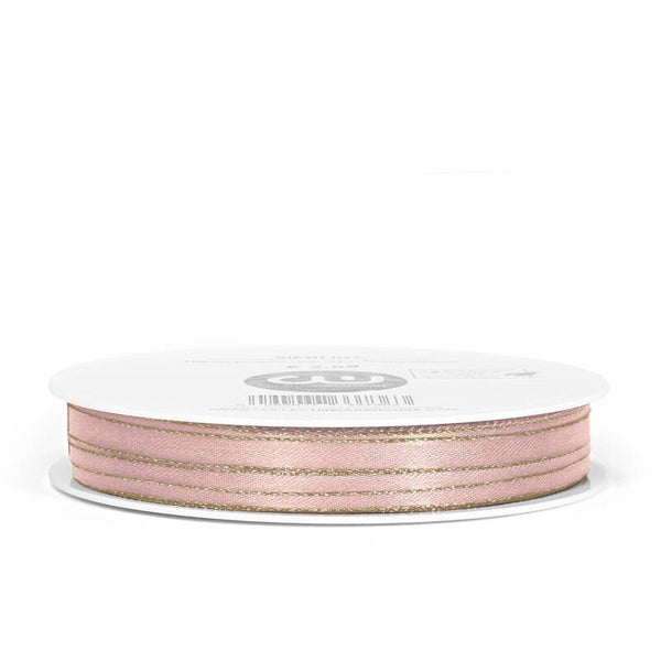 Lint - Satijn oudroze/goud