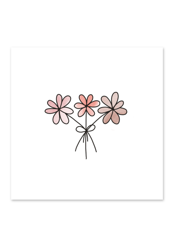 Minikaartje - Mini boeketje