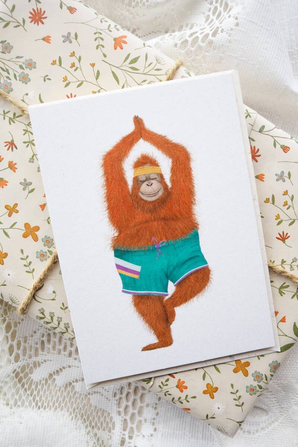 Ansichtkaart - Relax Orang-oetan (incl. envelop)