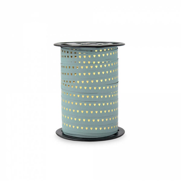 Lint - Paporlene hartjes lake green blue