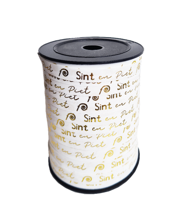Lint - Paporlene Sint & Piet wit/goud