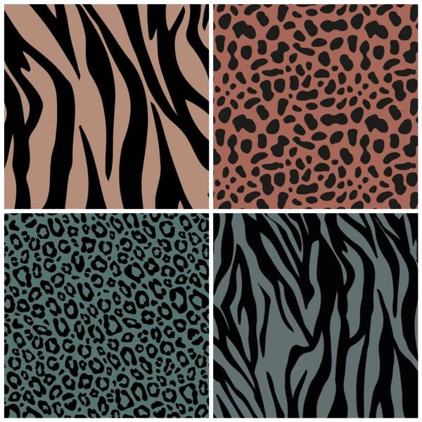 Inpakpapier - Set dierenprint | 30 cm breed