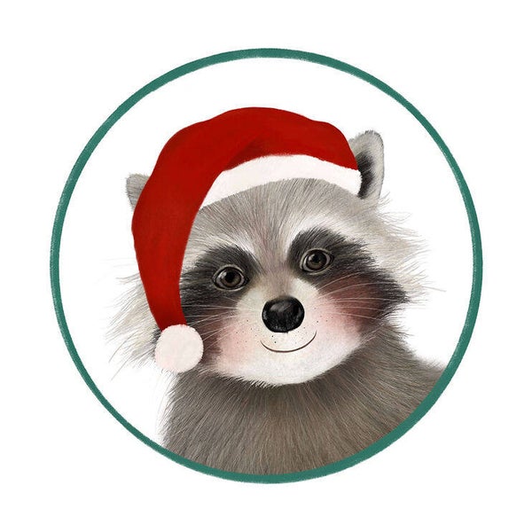 Sticker - Wasbeer Kerst XL (5 stuks)