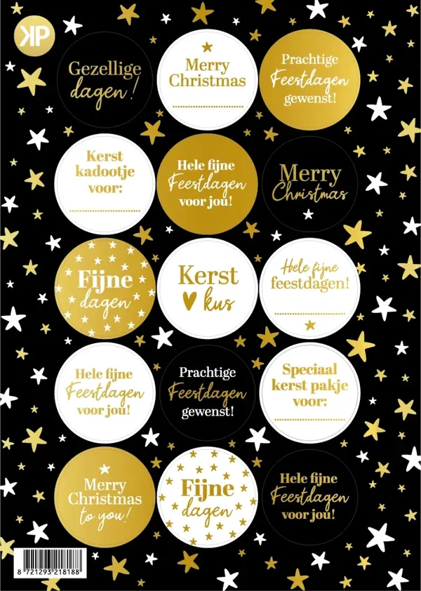 Stickervel A5 - Luxury Christmas