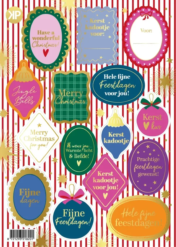 Stickervel A5 - Shiny Christmas