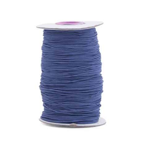 Elastiek - Donkerblauw | 1 mm