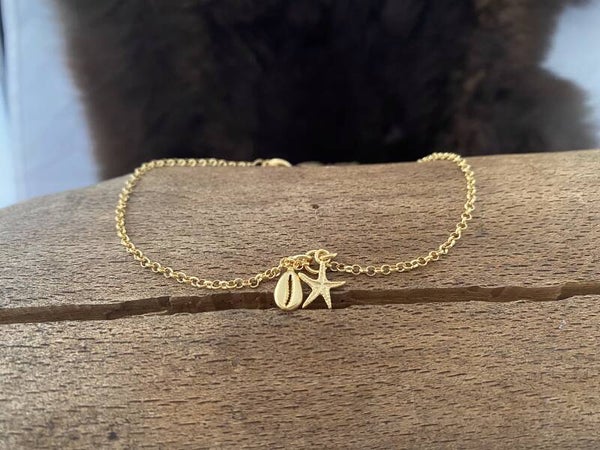 Enkelband zilver verguld