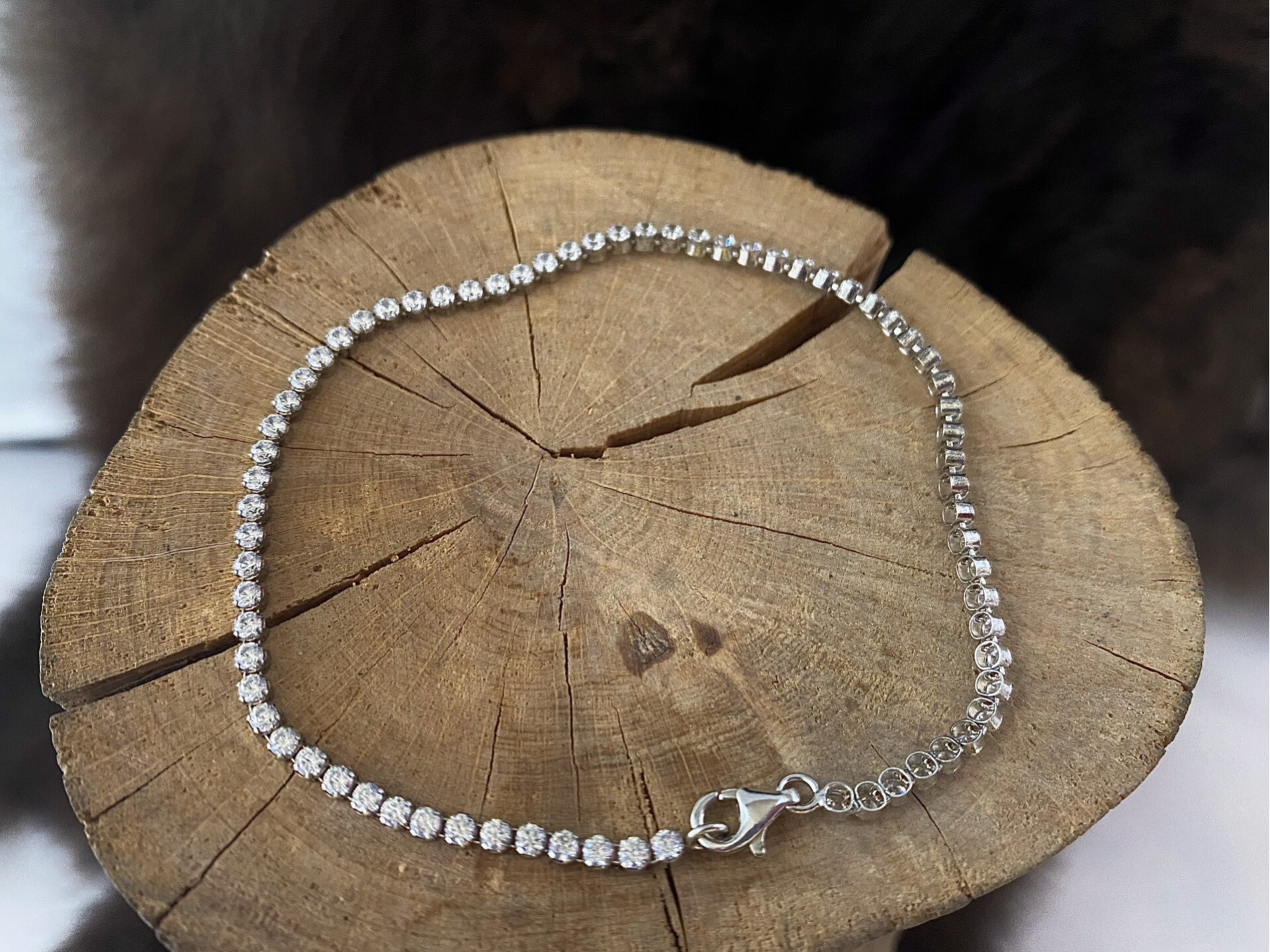 Zilveren  tennis armband met zirkonia 1323734