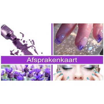 Afspraken kaartjes paars