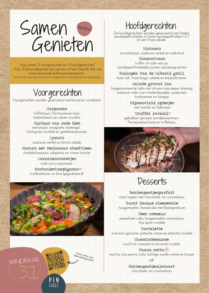 Schuif aan voor een heerlijke lunch bij WINDRAAK31