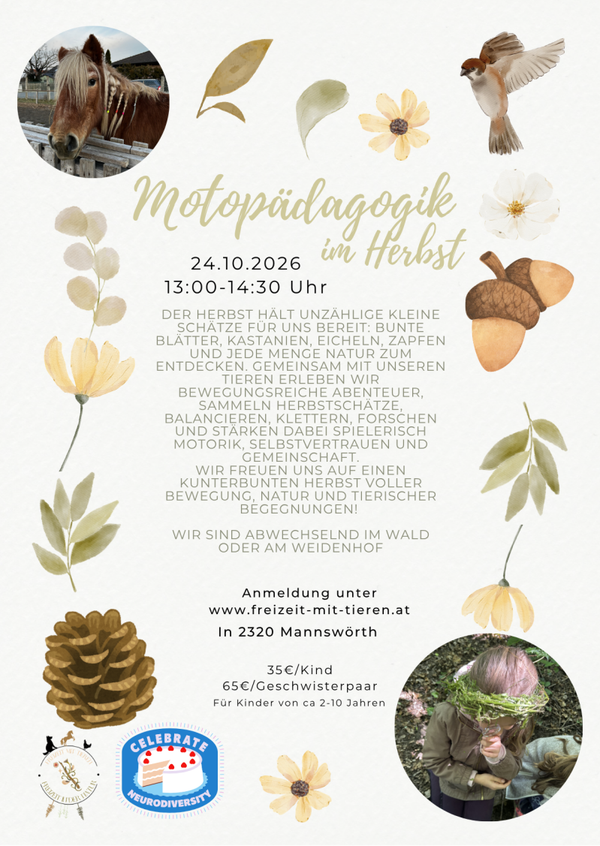 Geschwister Motopädagogik im Herbst