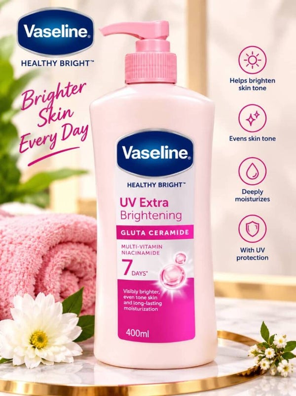 Vaseline Healthy Bright UV Extra Brightening-Gluta Ceramide( Gh180.00)