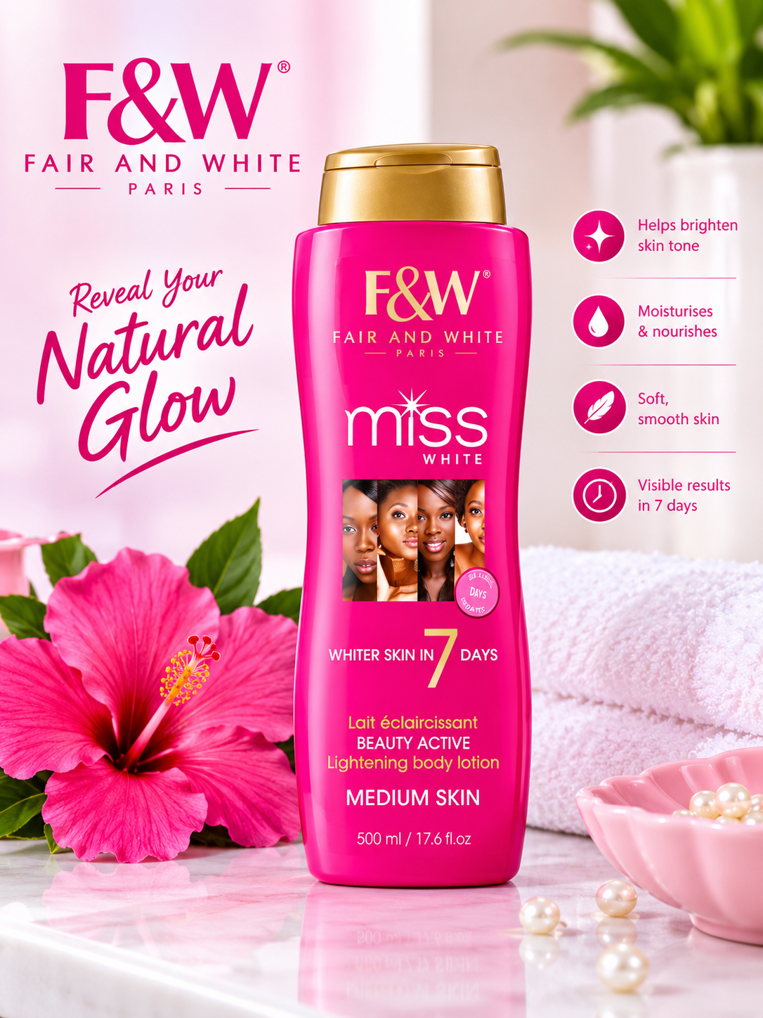 F&W Miss White Lightening Body lotion (GH130)
