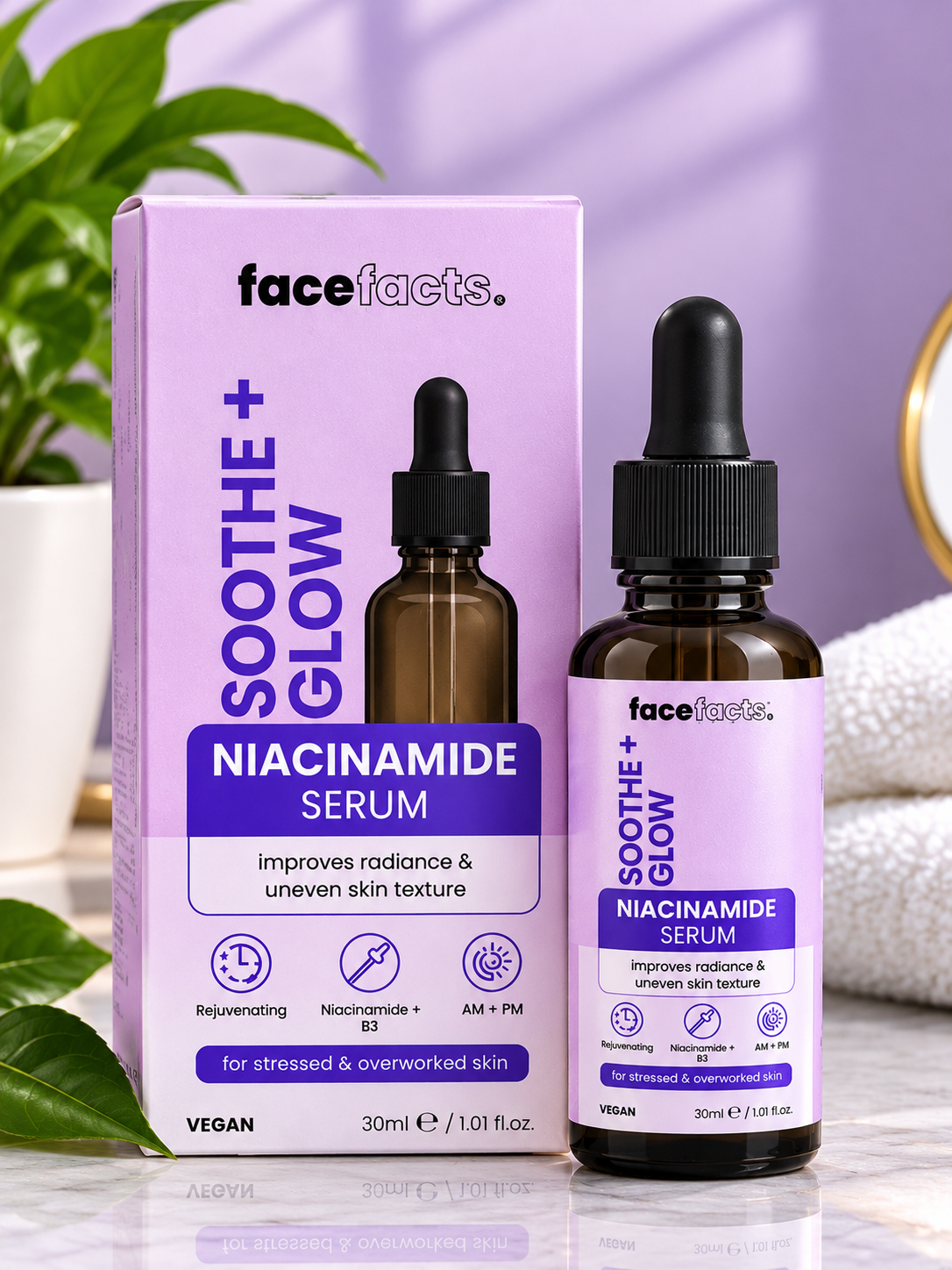 FaceFacts Soothe + Glow Niacinamide Serum – 30ml (Gh 60.00)