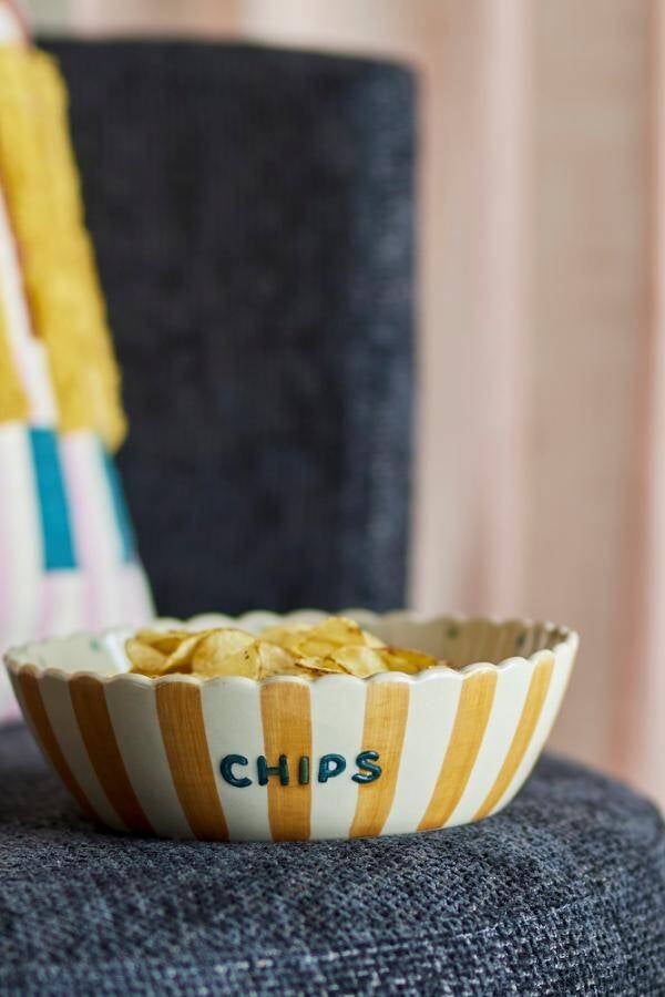 Chip Skål, Gul, Steintøy