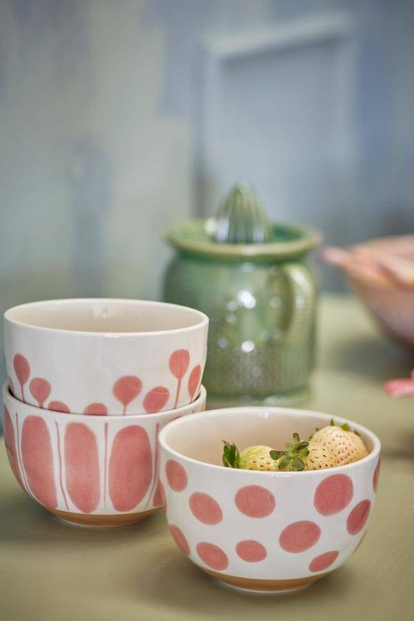 Linora Skål, Rosa, Steintøy