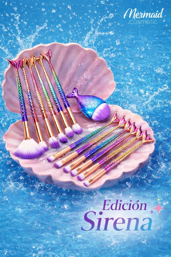 Brochas edición sirena