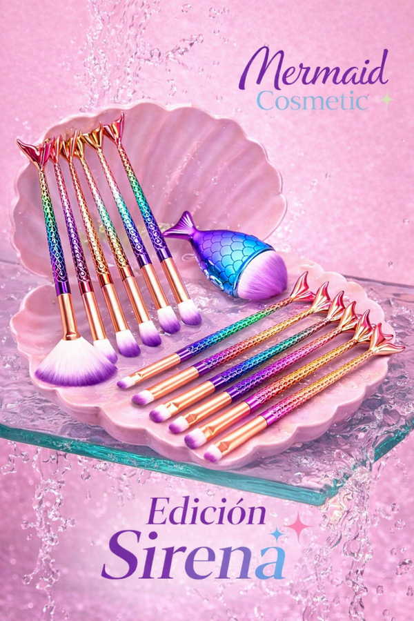 Brochas edición sirena