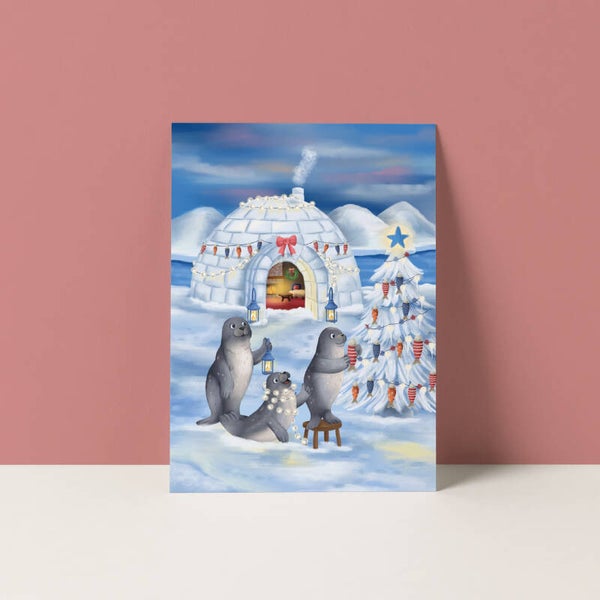 Ansichtkaart "Noordpool Kerst"