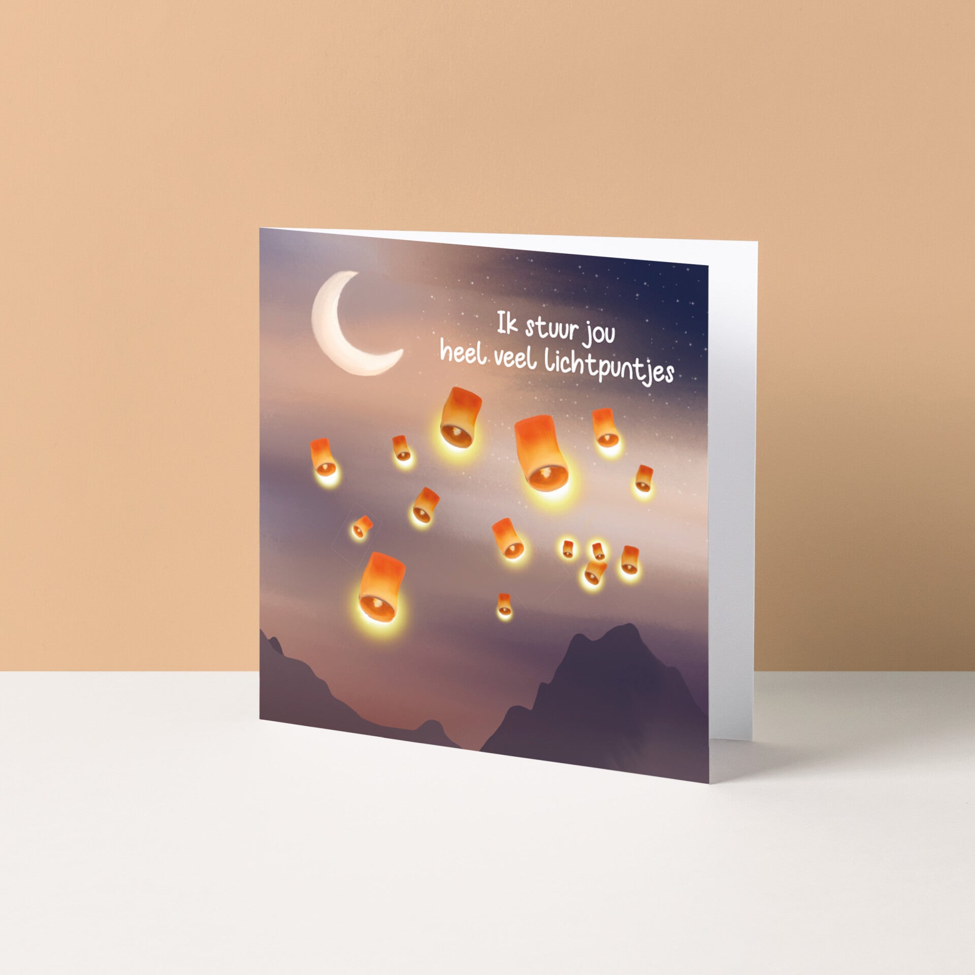 Wenskaart "Lichtpuntjes"