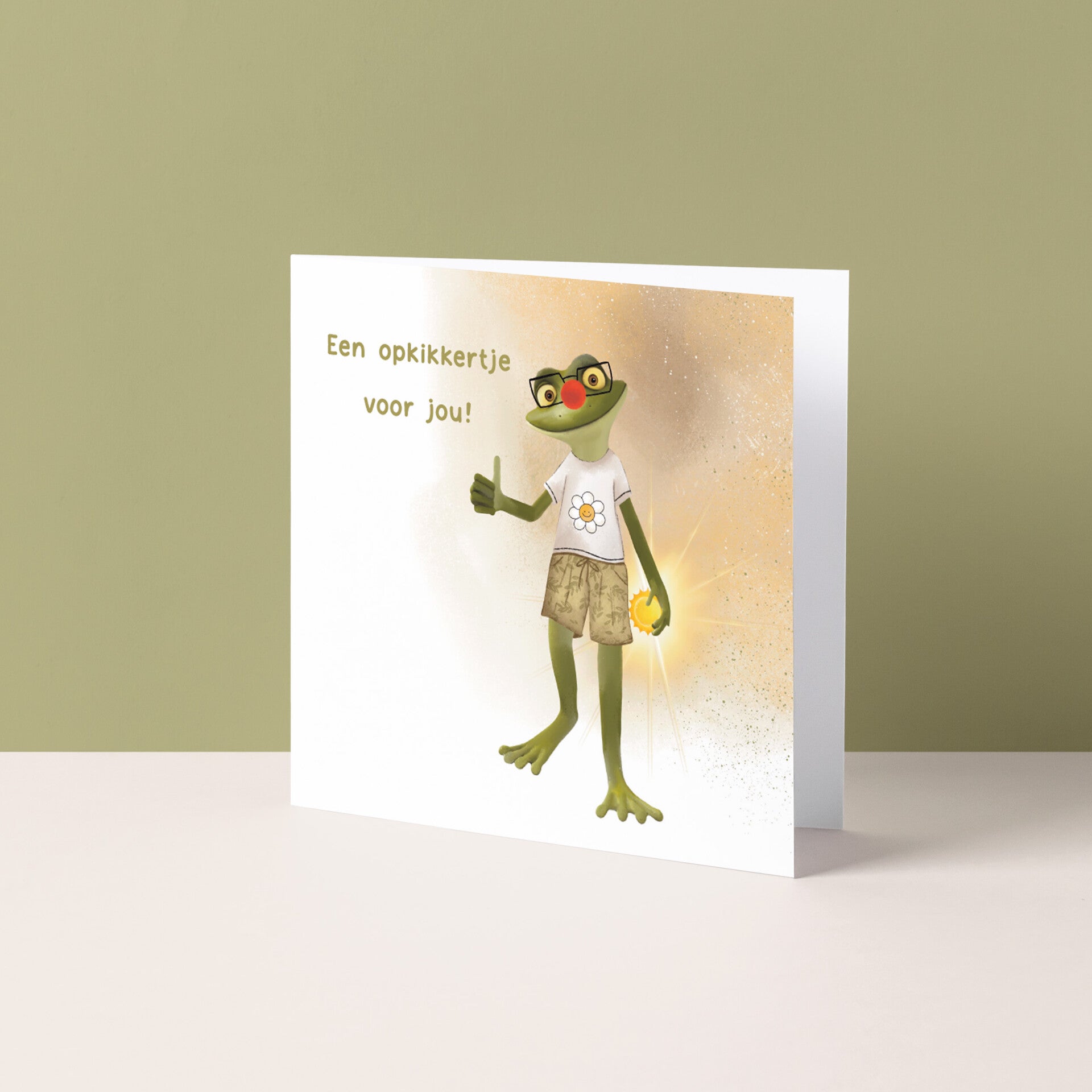 Wenskaart "Opkikkertje voor jou!"
