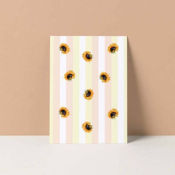 Ansichtkaart "Zonnebloemen"