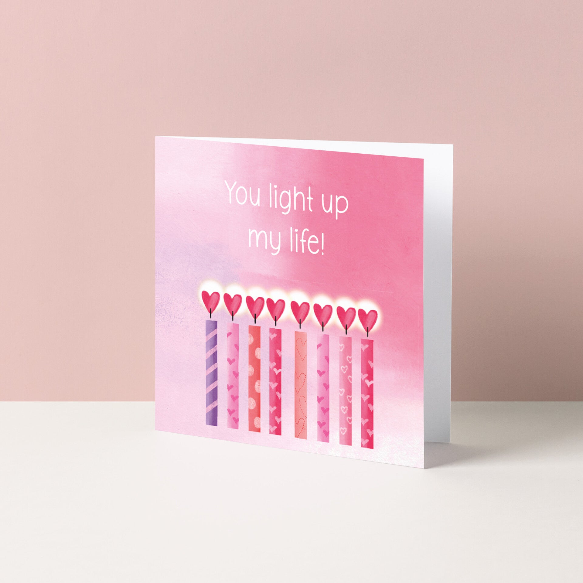 Wenskaart "You light up my life!"