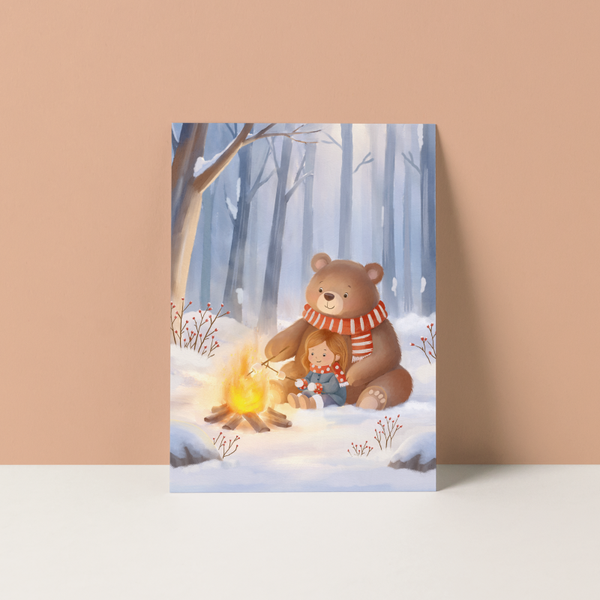 Ansichtkaart "Magische marshmallows"