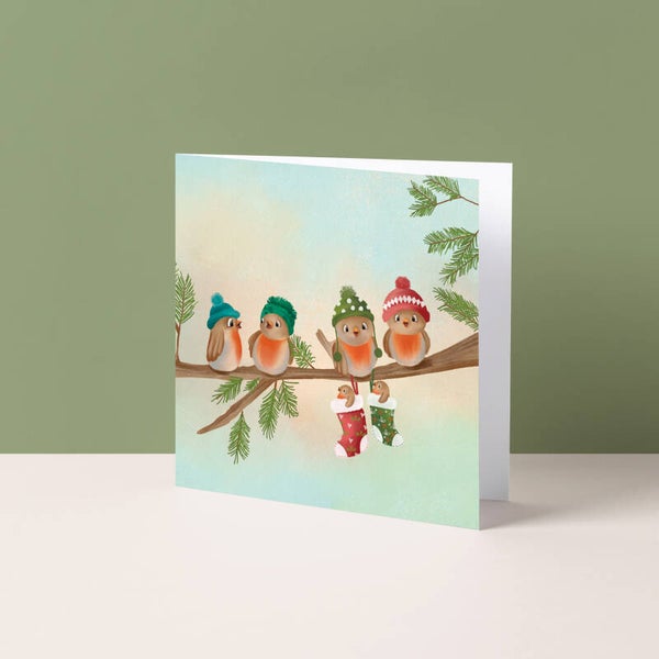 Wenskaart "Vogeltjes"