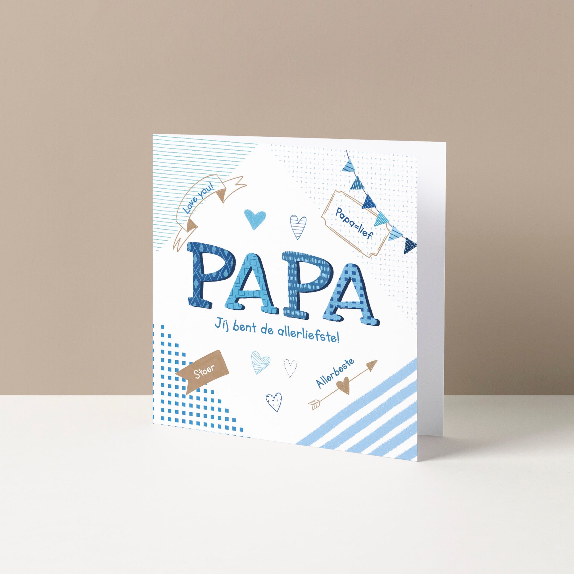 Wenskaart "Papa, allerliefste"