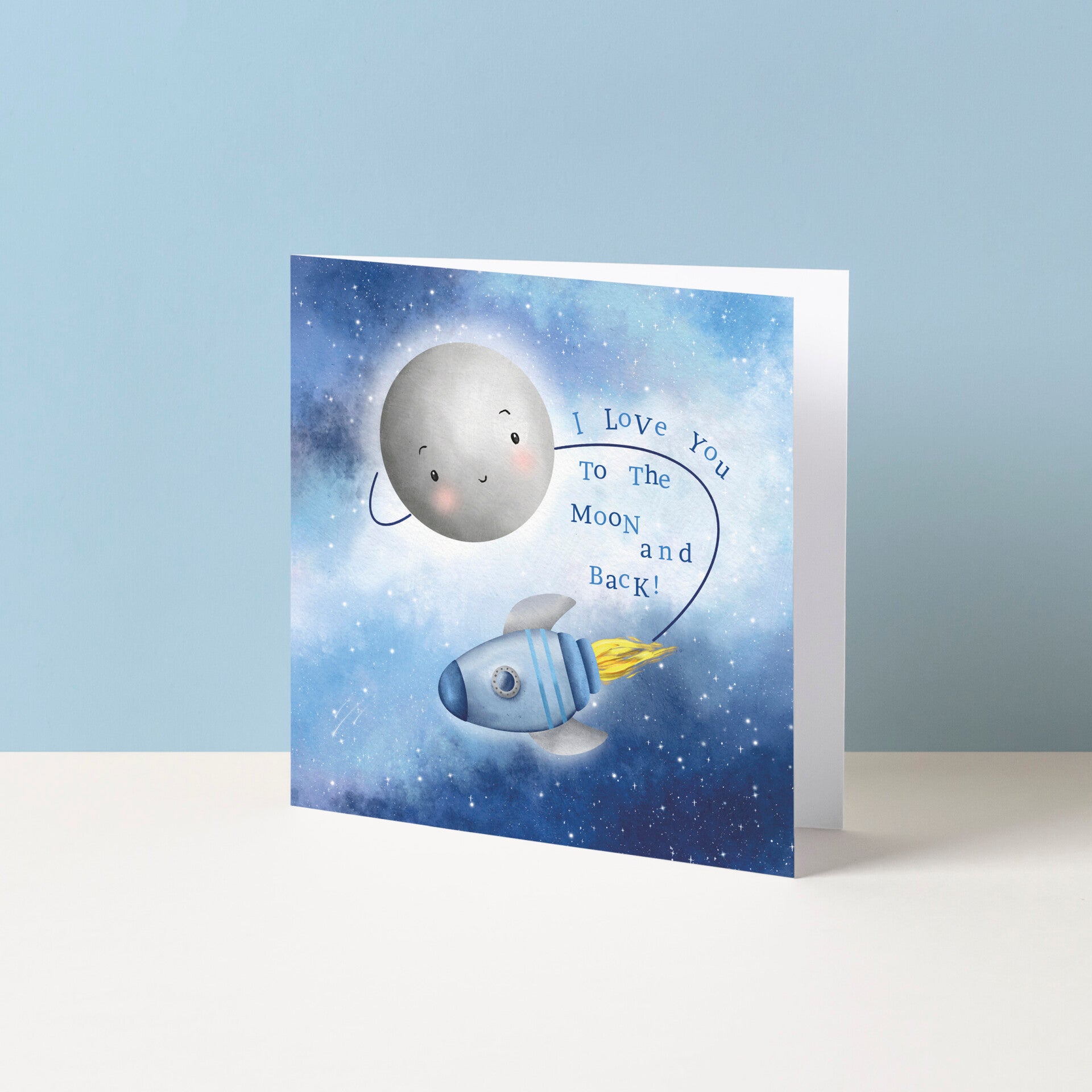 Wenskaart "Moon and back (vader)"
