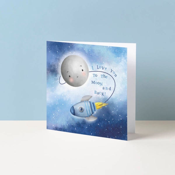 Wenskaart "Moon and back (vader)"