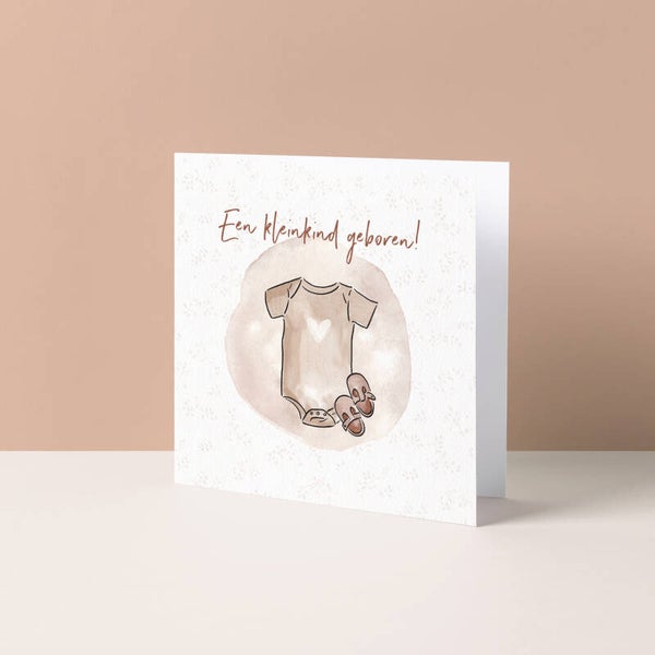 Wenskaart "Een kleinkind geboren"