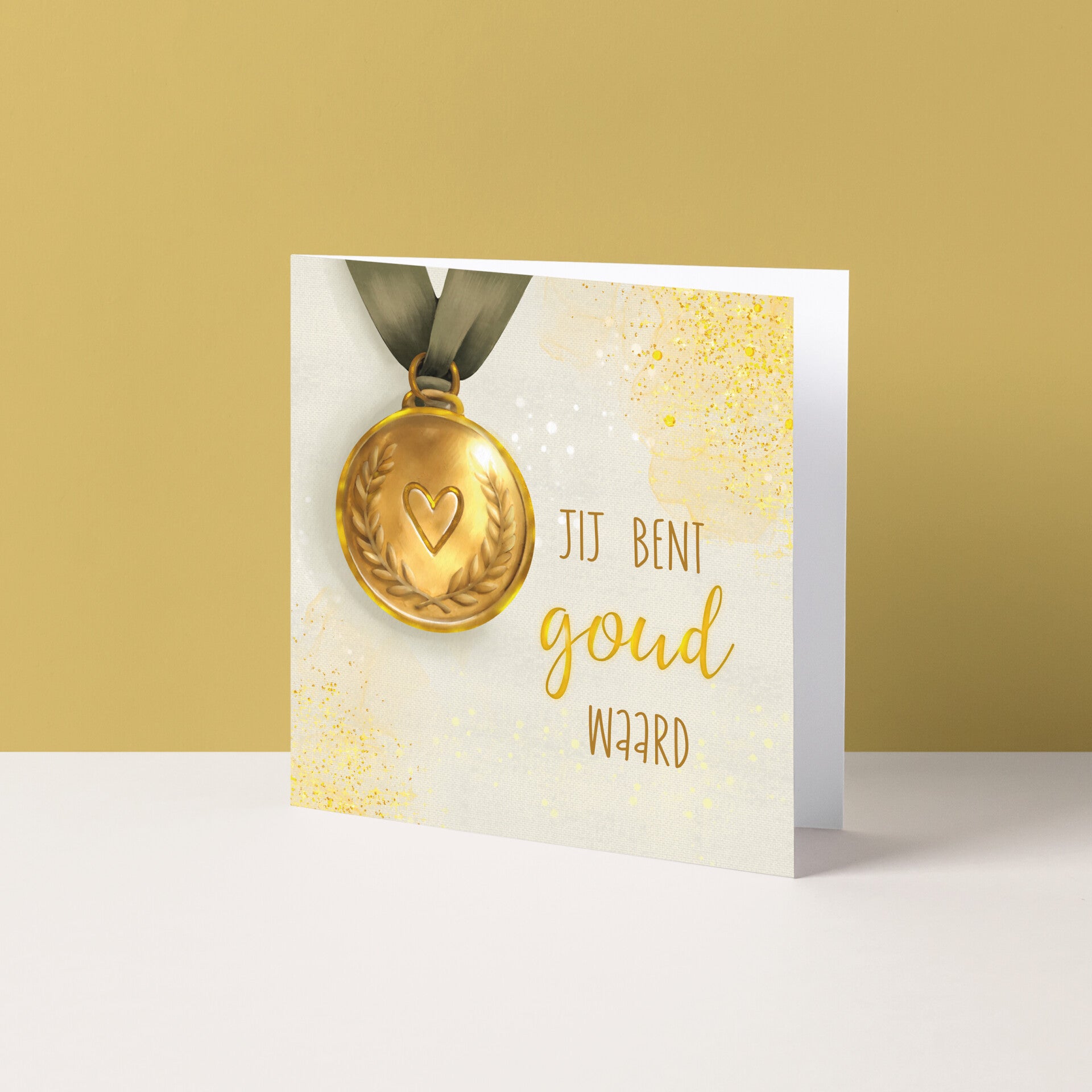 Wenskaart "Jij bent goud waard"