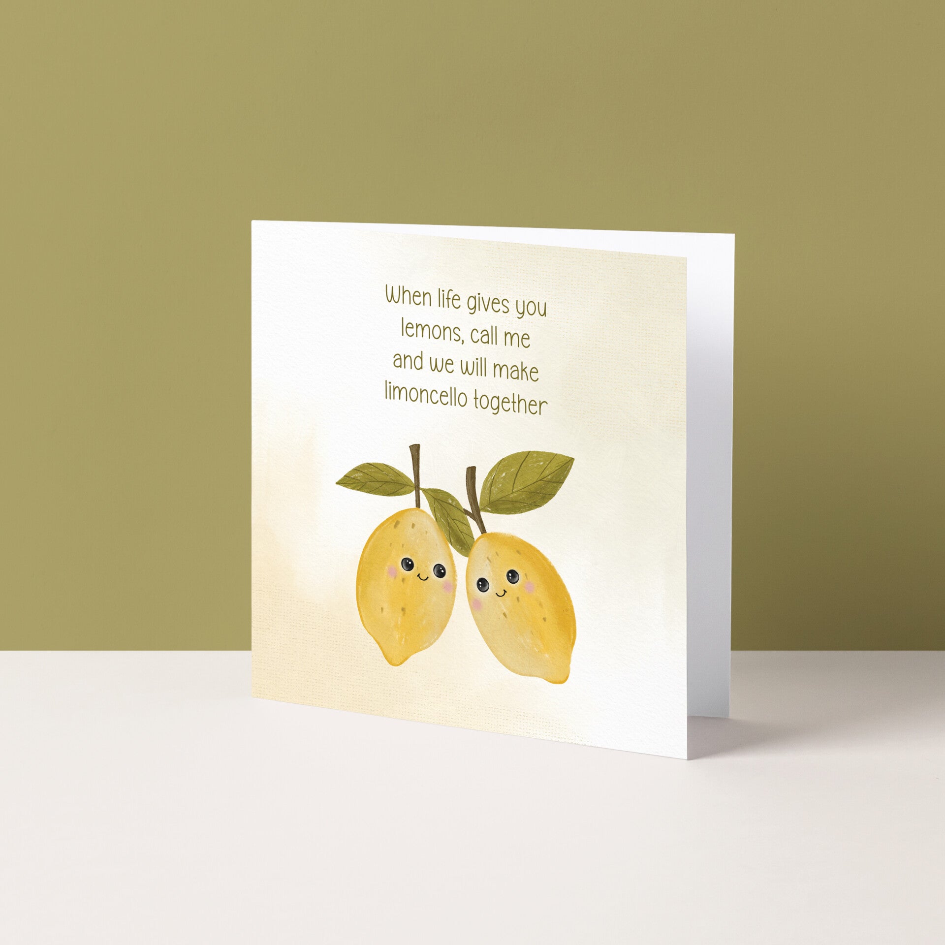 Wenskaart "When life give you lemons"