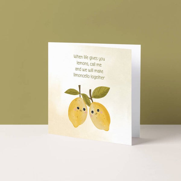 Wenskaart "When life give you lemons"